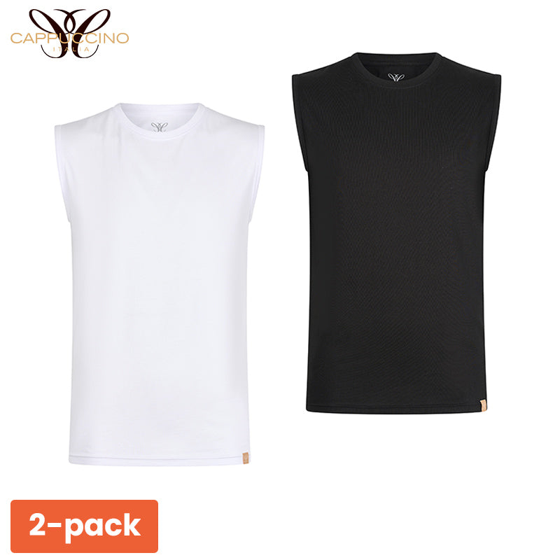 2-pack Sleeveless T-Shirt - Geheime Deals