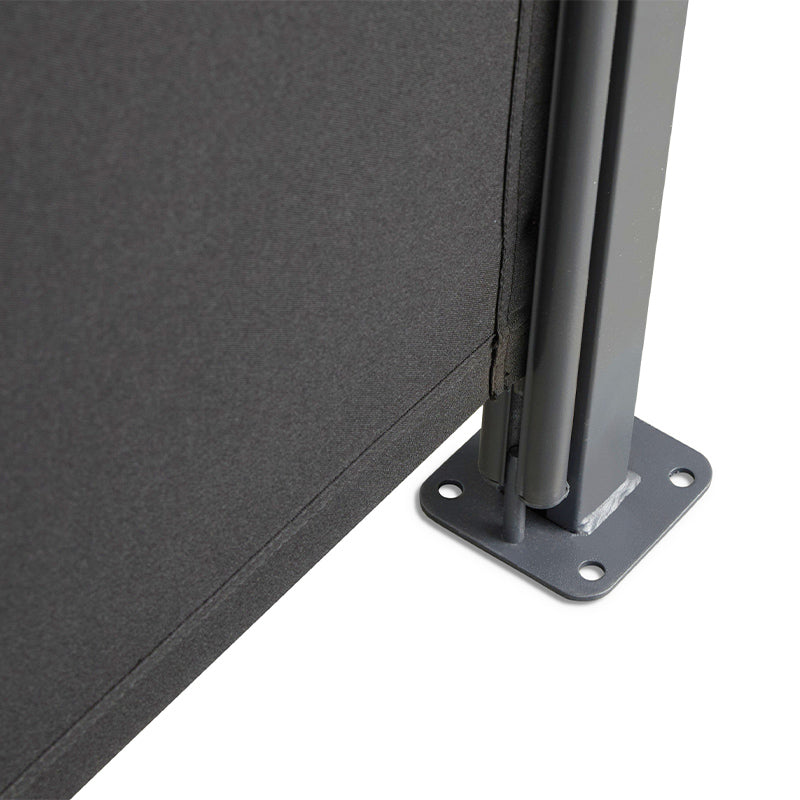 Oprolbaar Windscherm Zwart – 170 x 300 cm – Voor optimale privacy en beschutting 🏡🌬️
