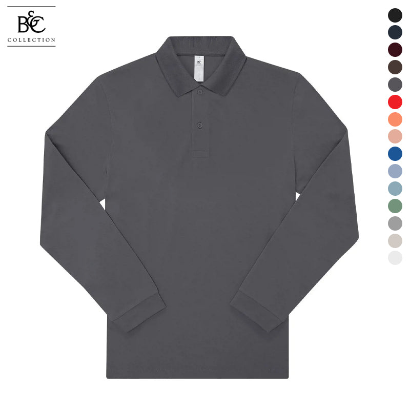 Longsleeve Polo – Meerdere Kleuren