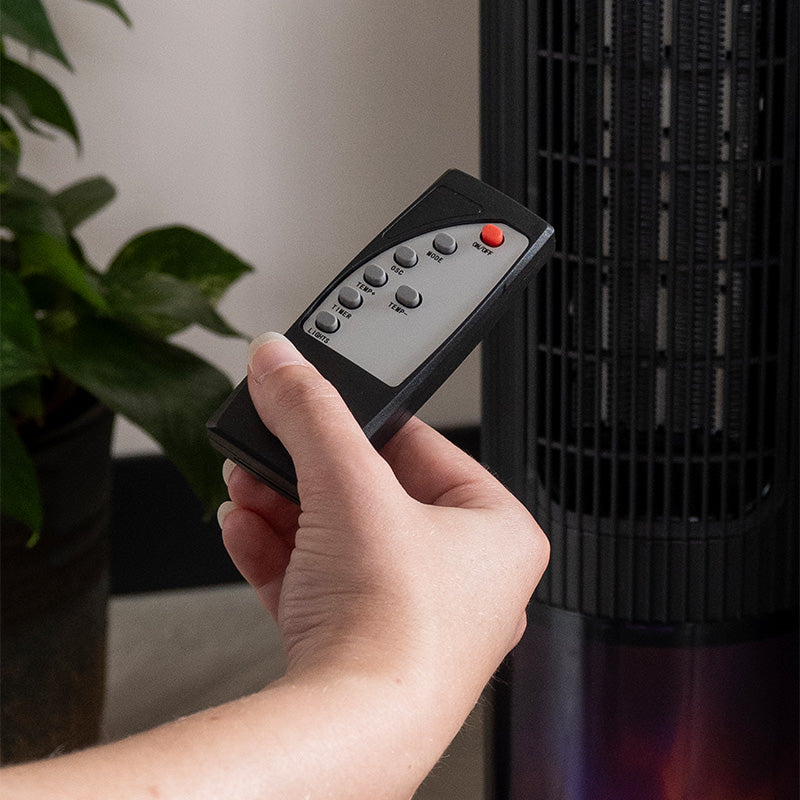 Elektrische Torenkachel met Vlammenspel – Warmte en Gezelligheid in Eén!