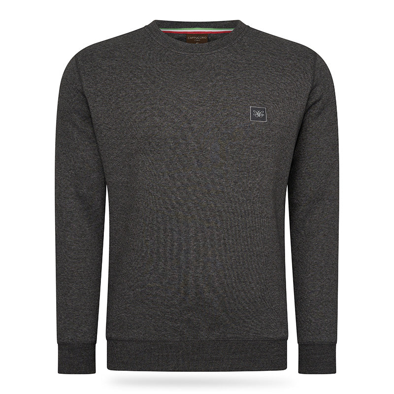 Prato – Warme en Comfortabele Fleece Sweater met Ronde Hals