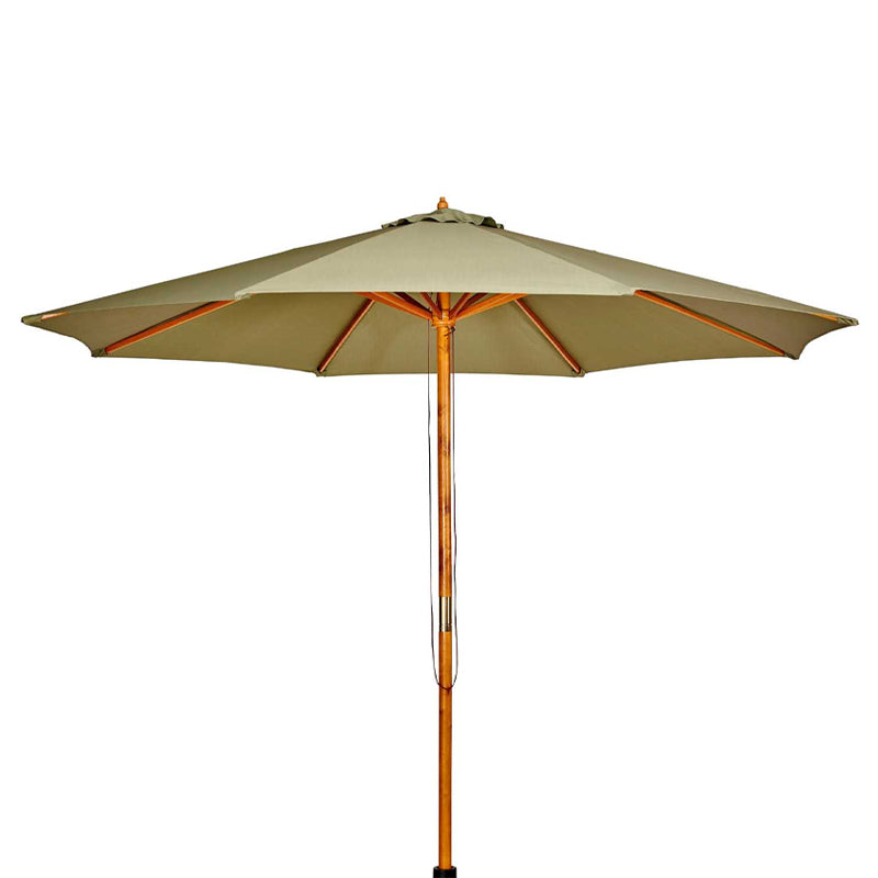 Houten Parasol 300x260CM – Verkrijgbaar in Groen & Terra
