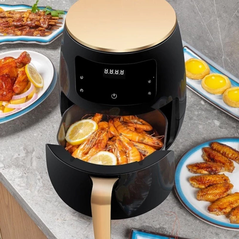 Digitale LED Airfryer 4.5L - Verkrijgbaar in Rood, Zwart en Groen