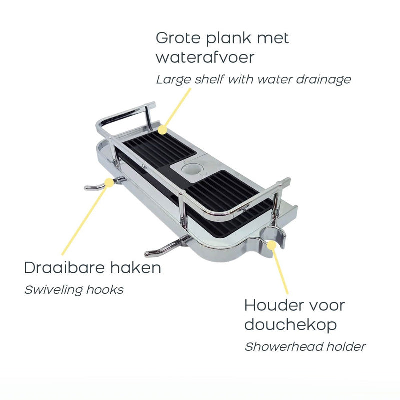 Doucheplank β Wit & Zilver