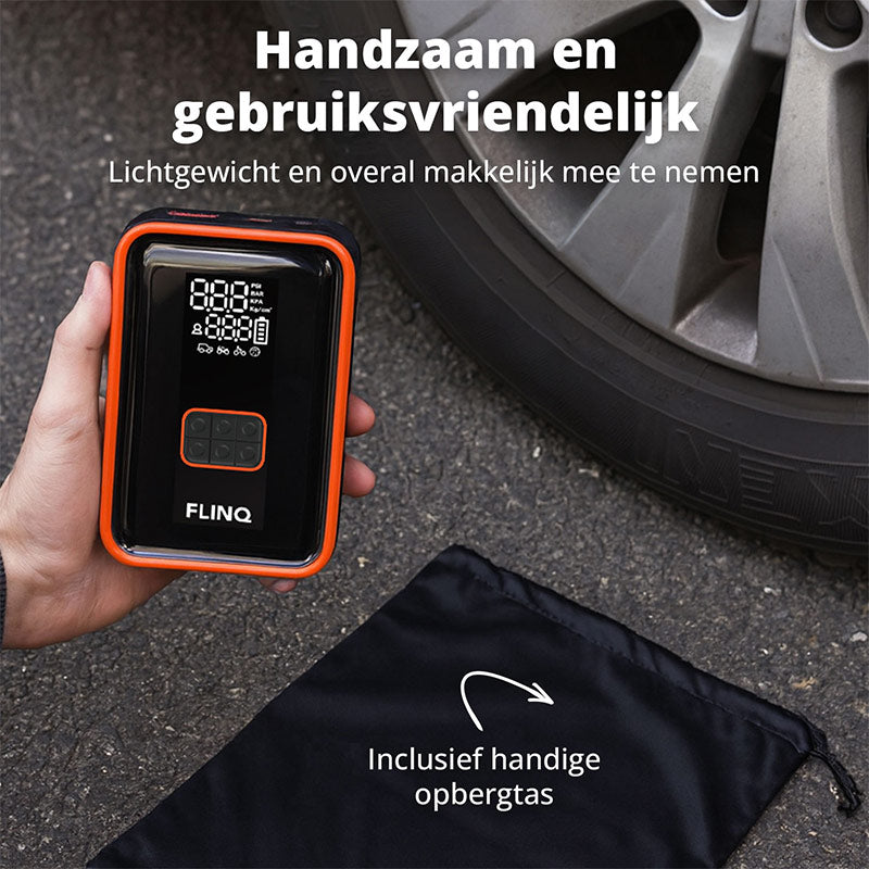 2-in-1 Jumpstarter & Aircompressor – Krachtige hulp bij pech onderweg