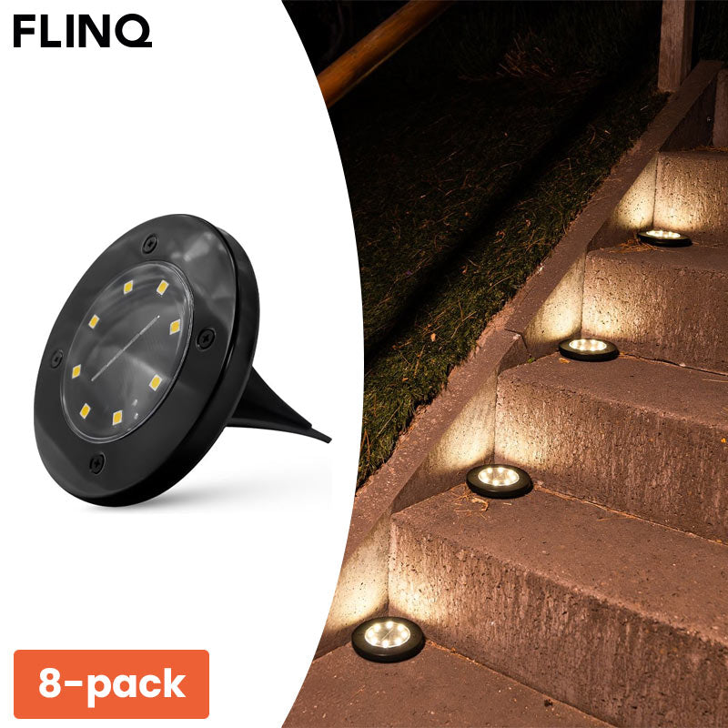 8-Pack Solar Grondspots β Duurzame sfeerverlichting voor je tuin πβ¨