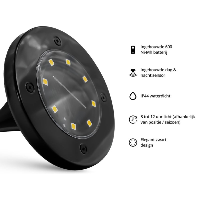 8-Pack Solar Grondspots β Duurzame sfeerverlichting voor je tuin πβ¨