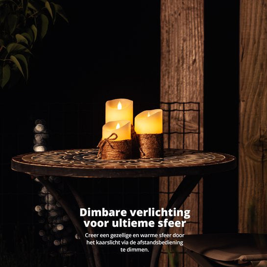 LED Kaarsenset – Realistische LED Kaarsen met Touwafwerking