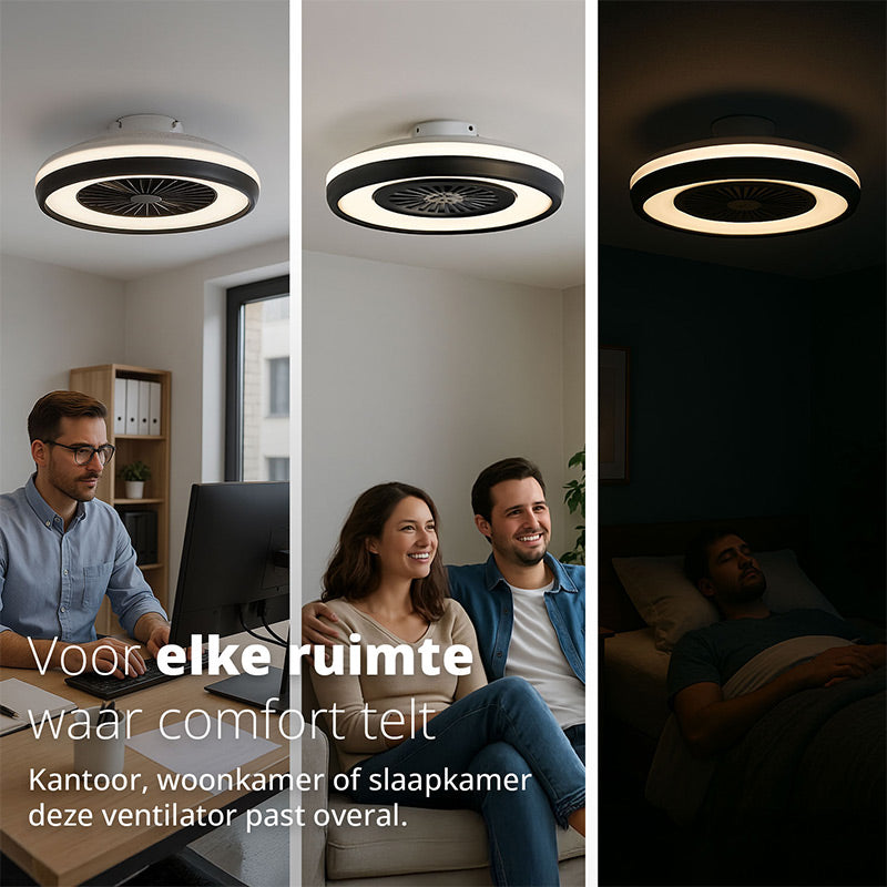 FlinQ LumiFan – Plafondventilator met licht (Normaal & Smart variant)