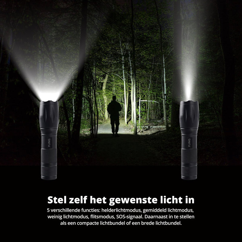 Militaire Zaklamp - Zaklamp LED - 1000 Meter - 2-pack