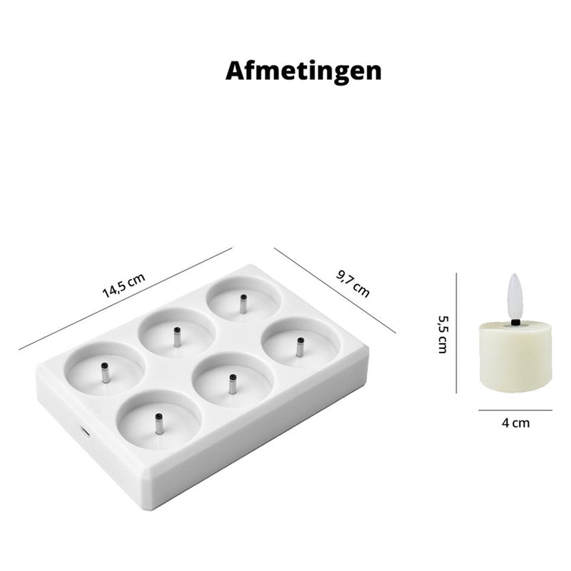 Oplaadbare Waxinelichtjes LED Kaarsen