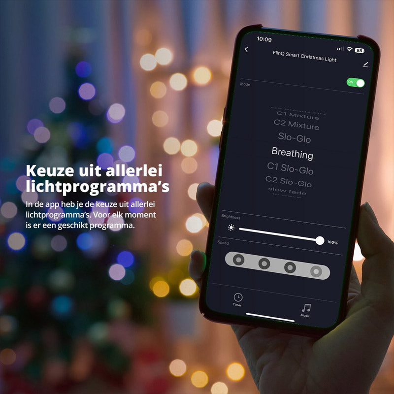Slimme Kerst Lichtslinger 200 LED Tuya