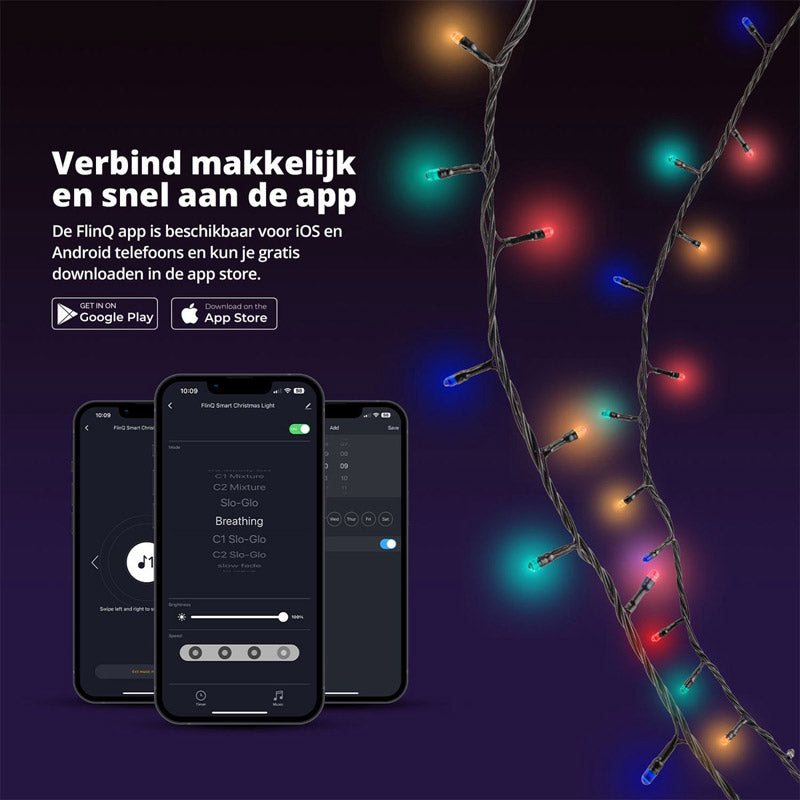 Slimme Kerst Lichtslinger 200 LED Tuya