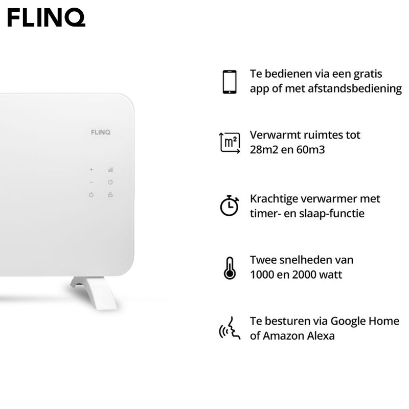Slimme Paneelverwarmer 2000W - Beschikbaar in Twee Kleuren