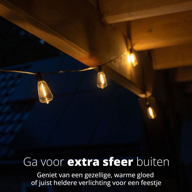 Smart Lichtsnoer Solar – LED Lichtslinger voor Buiten