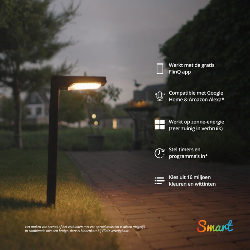 Gaia 2-Pack Smart Solar Tuinlamp – Slimme buitenverlichting op zonne-energie