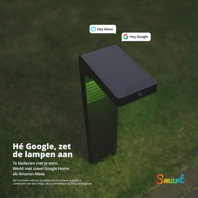 Gaia 2-Pack Smart Solar Tuinlamp – Slimme buitenverlichting op zonne-energie
