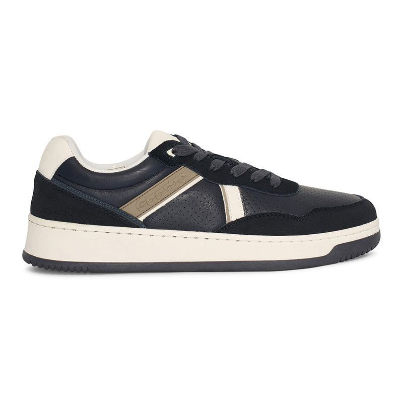 Hakuna Herensneakers – Leer/Suède in Navy of Sand