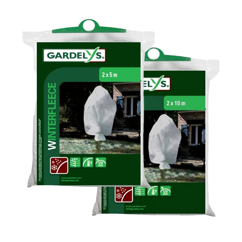 Gardelys Wintervlies voor Planten – Beschermdoek tegen Vorst – 2 x 5 of 2 x 10 Meter