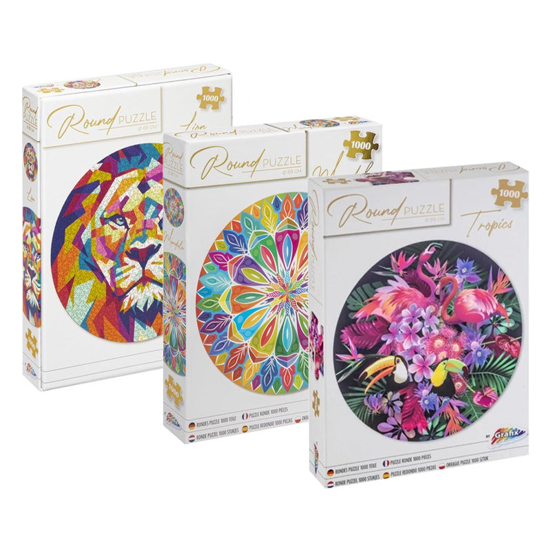 Puzzel Set – Drie Uitdagende Puzzels voor Jong en Oud