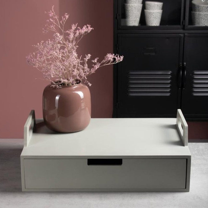 Laptoptafel – Hout – Grijs – 41 x 30 x 14,5 cm