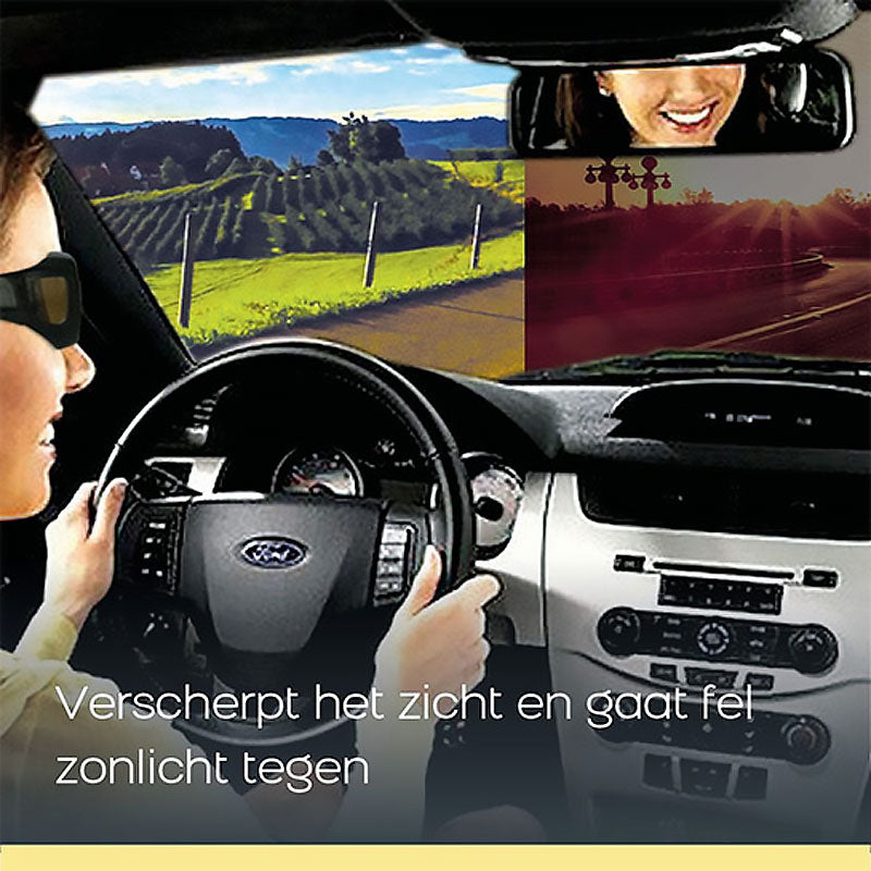 HD Glasses Nachtzicht Bril Geel – Comfortabel & Veilig Autorijden in het Donker