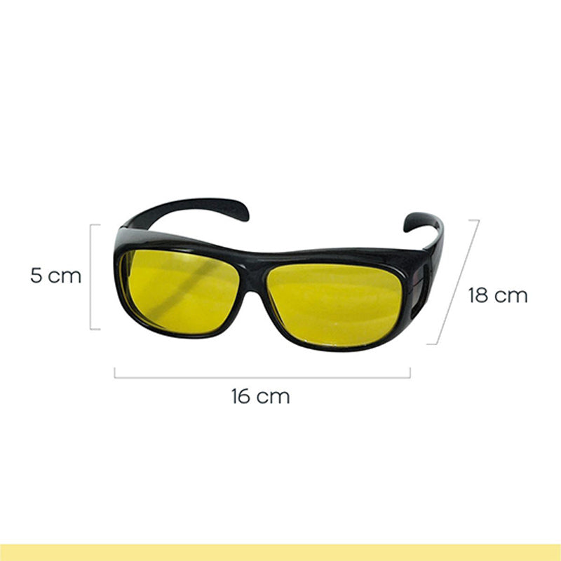 HD Glasses Nachtzicht Bril Geel – Comfortabel & Veilig Autorijden in het Donker