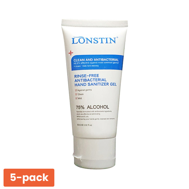 5-Pack Desinfecterende Handgel 60ml โ Altijd schone handen, waar je ook bent ๐๐ง