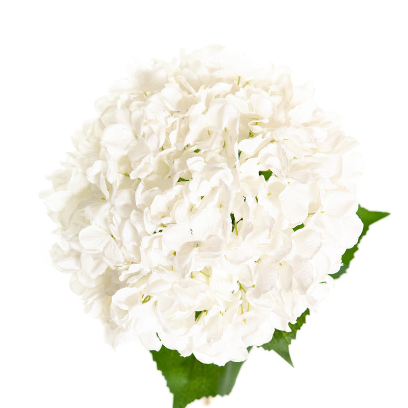 Kunst Hortensia XL - Wit - 93 cm - Luxe Kunstbloem