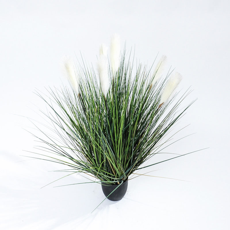 Kunst Pluimgras met Witte Pluimen – Elegante Sfeer zonder Onderhoud