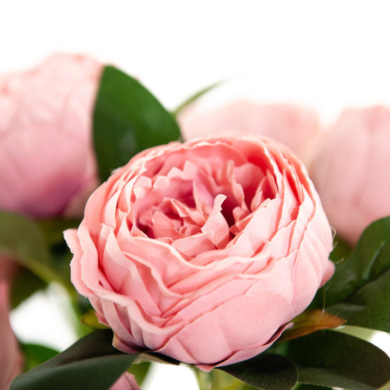 Kunstboeket Pioenrozen 43 cm – Oud Roze
