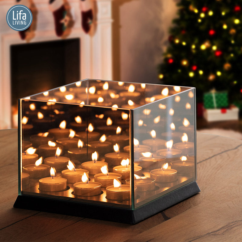 Candle Light Mirror Glass - 3/4/9 Lichtjes