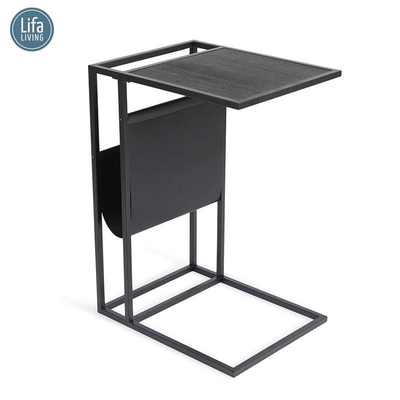 Magazine Rek Manhattan – Zwart & Fineer
