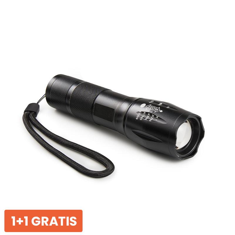 1+1 actie - Militaire Zaklamp - Geheime Deals