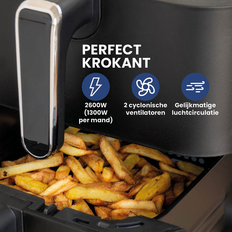 Dubbele Airfryer 2x 5,5L – 2800W