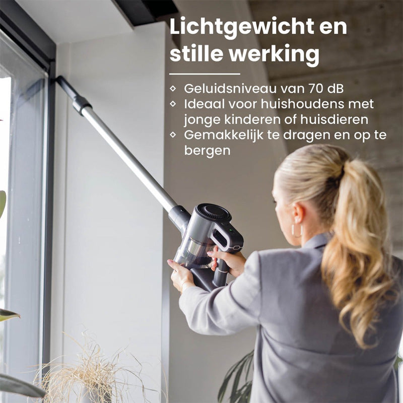 Draadloze Steelstofzuiger met Cycloontechnologie