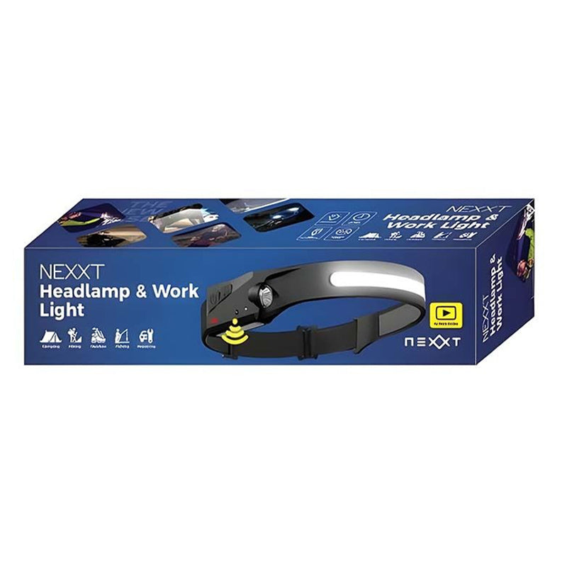 Oplaadbare LED Hoofdlamp – 350 Lumen – 2-in-1 Zaklamp en Werklamp