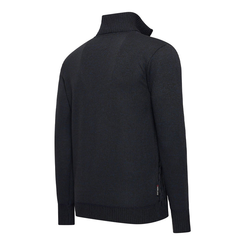 Selt Half Zip Kabeltrui – Tijdloze Stijl en Comfort in Ecru & Navy