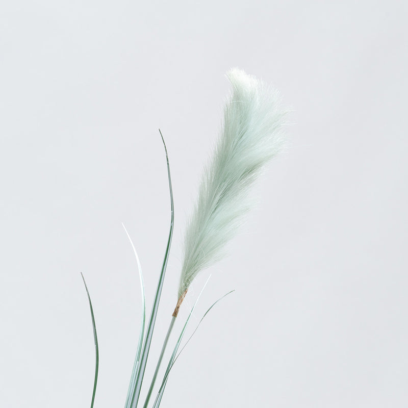 Kunst Pampasgras met Groene Pluim – Trendy Sfeer zonder Onderhoud