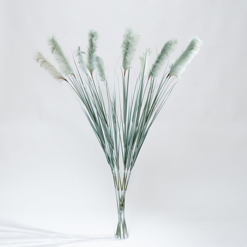 Kunst Pampasgras met Groene Pluim – Trendy Sfeer zonder Onderhoud