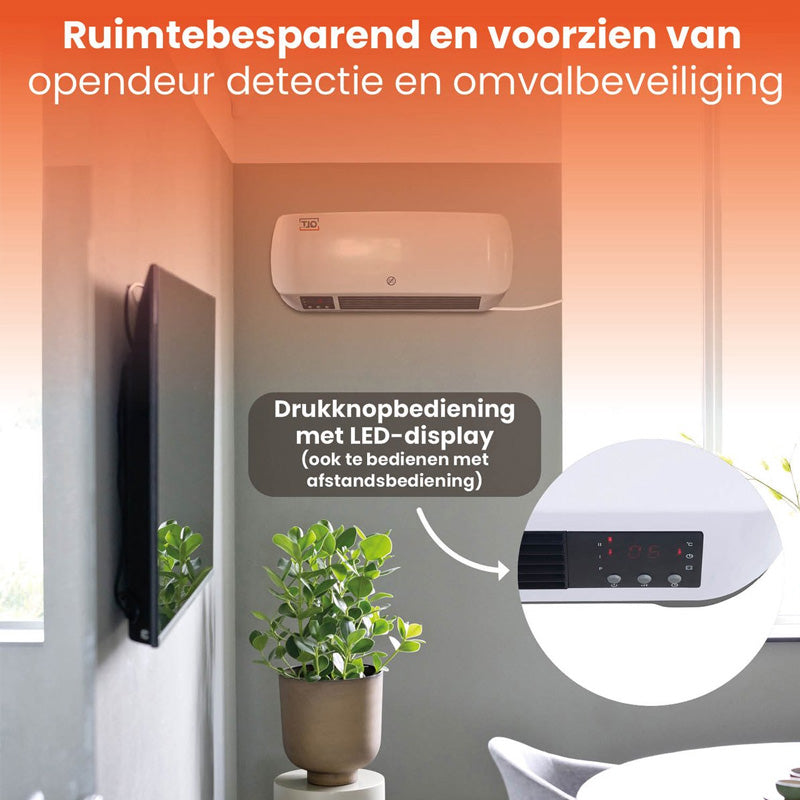 2-in-1 Keramische Kachel met Wandmontage