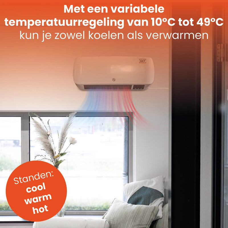 2-in-1 Keramische Kachel met Wandmontage