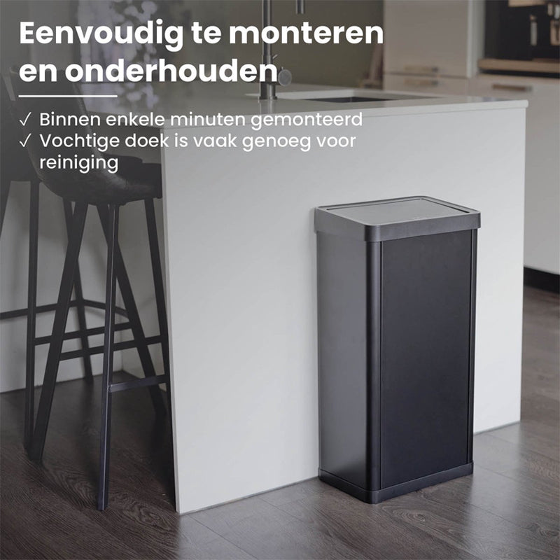 Push Prullenbak 50 Liter - Modern en Duurzaam Design