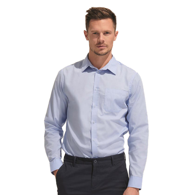 Poplin Overhemden met Borstzak β Stijlvol en Comfortabel π