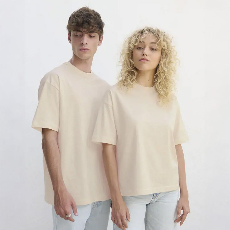 Boxy Oversized Basic T-Shirt voor Heren