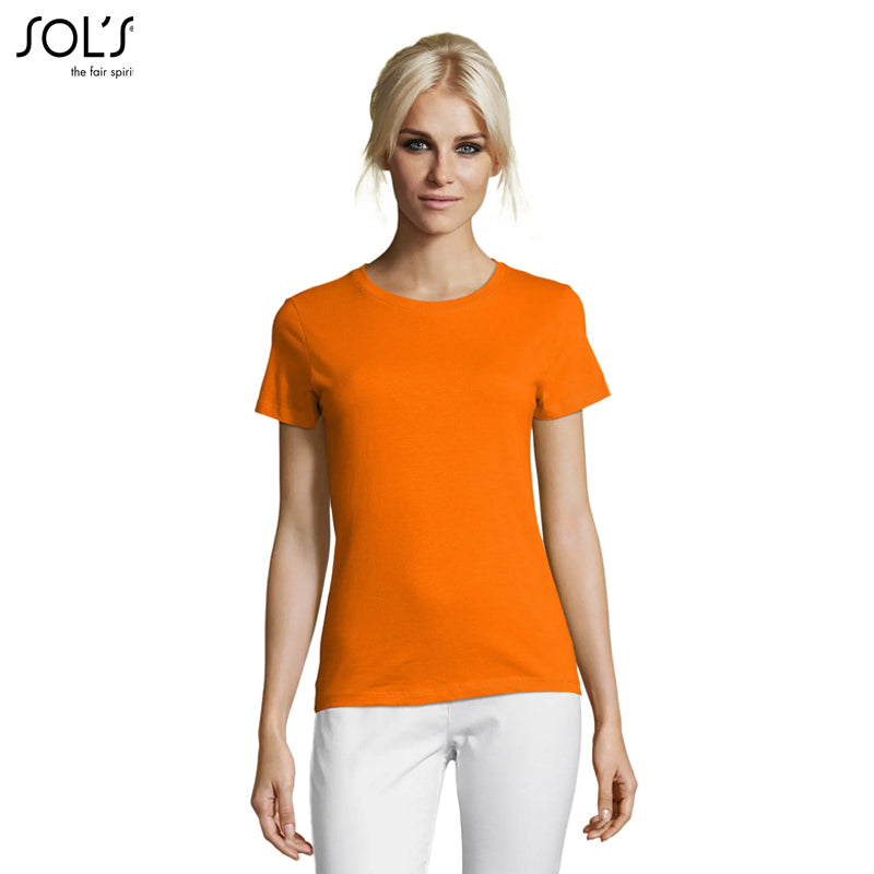 Oranje dames T-shirt – Regent Women 801825