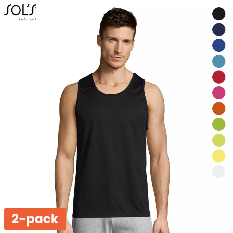 Sporty 2-Pack Sport Tanktop – Ademend, Lichtgewicht & Comfortabel
