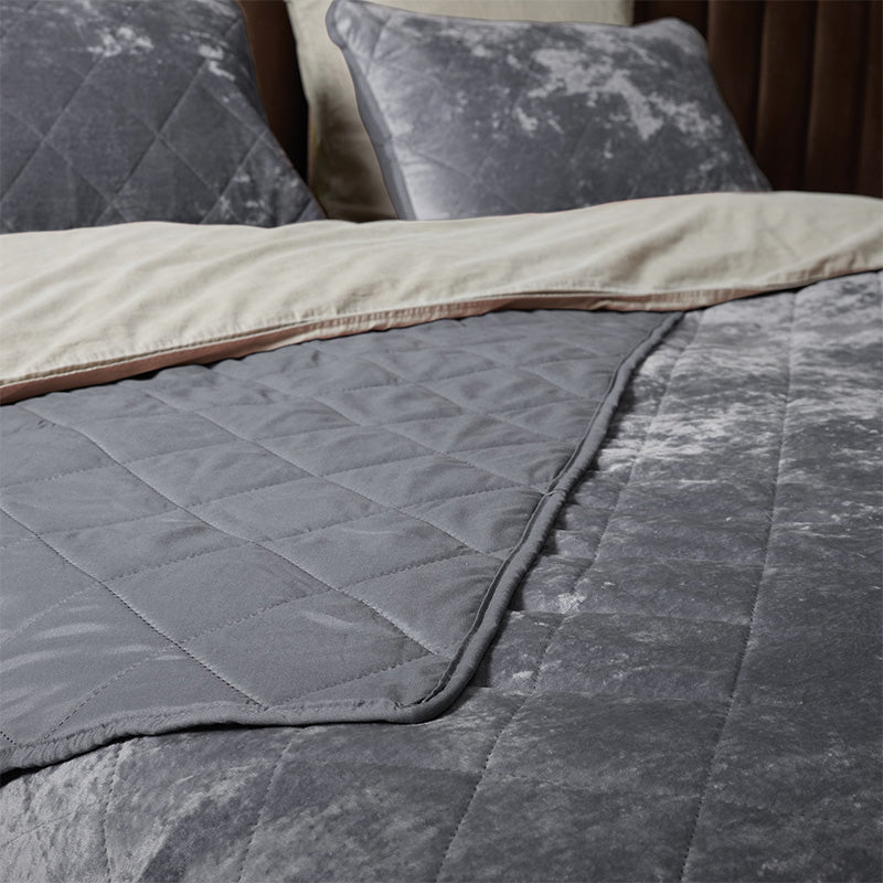 Luxe Velvet Bedsprei Inclusief Kussensloop