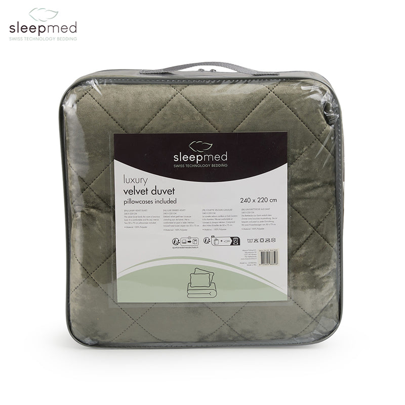 Luxe Velvet Bedsprei Inclusief Kussensloop