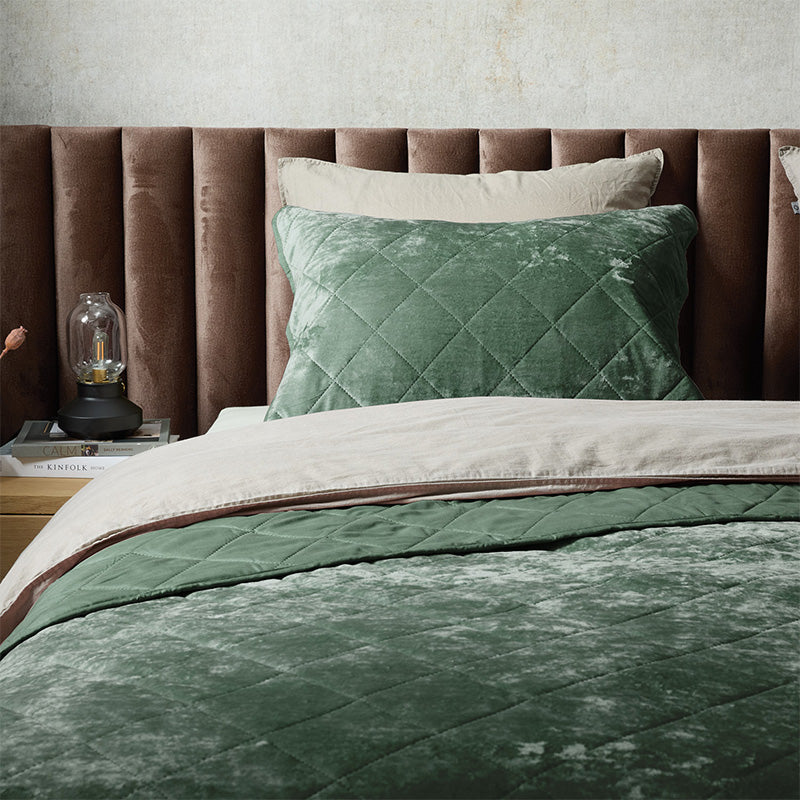 Luxe Velvet Bedsprei Inclusief Kussensloop